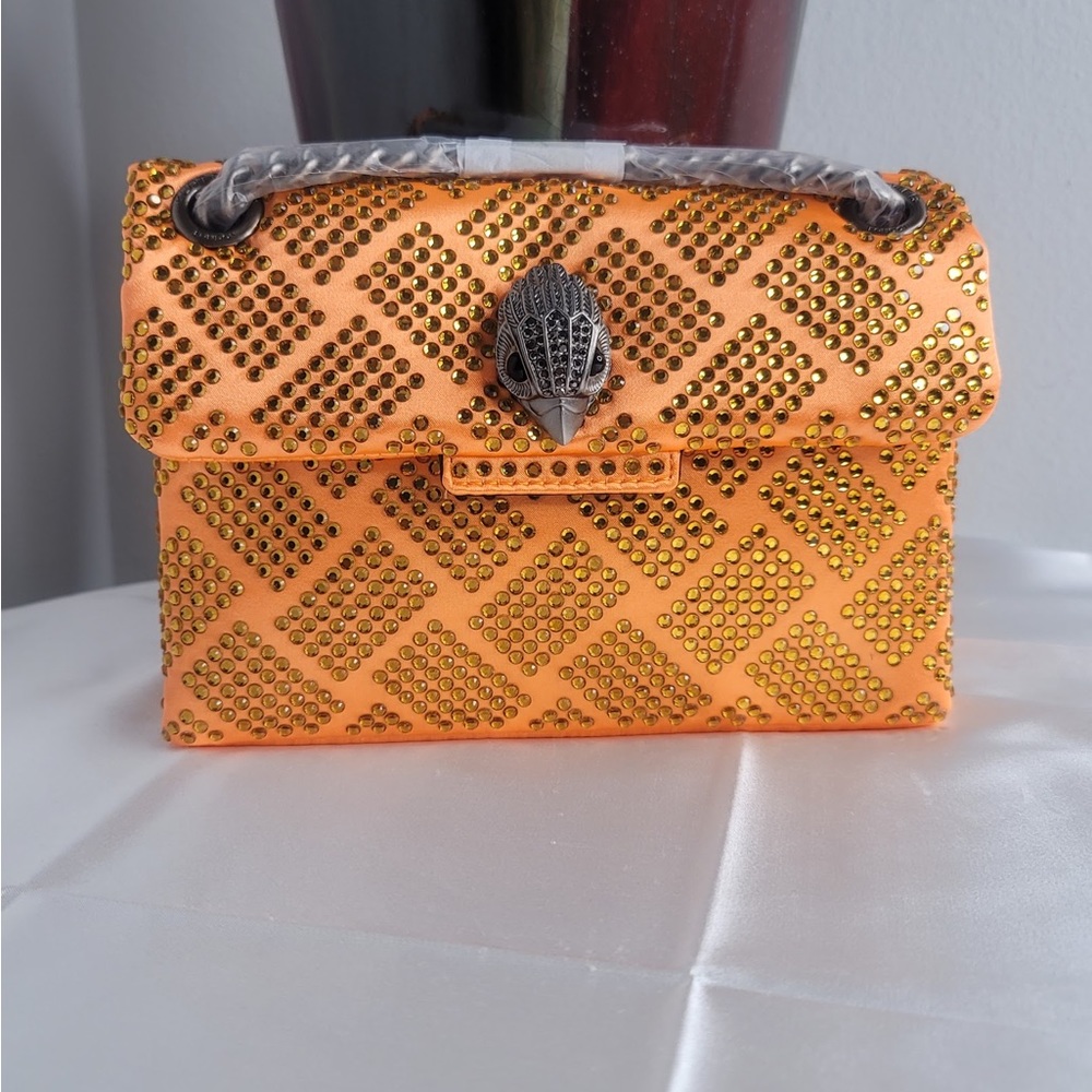 Mini Kensington Embellished Fabric Convertible Crossbody Bag
KURT GEIGER LONDON